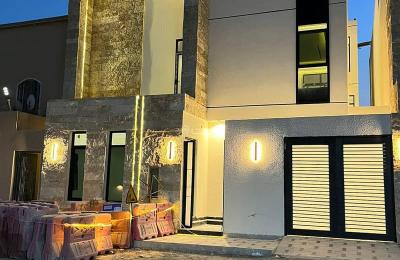 A villa with a very beautiful design and a modern contemporary style for booking Turki bin Safran | Real Estate Approval For inquiries | 0532156066