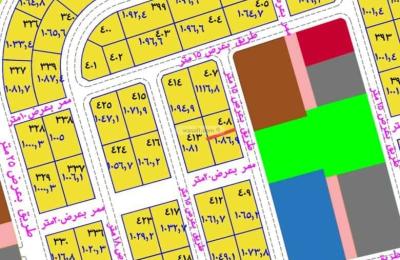 Land 543.47 SQM Facing East on 25m Width Street