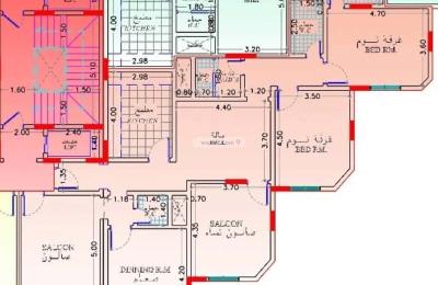 Apartment 161.84 SQM with 5 Bedrooms