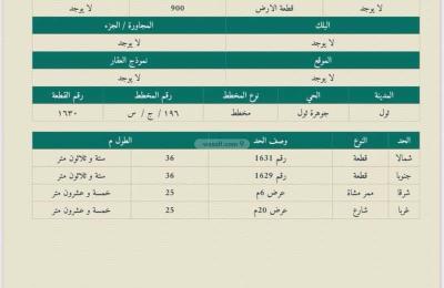 Land 900 SQM Facing West on 20m Width Street