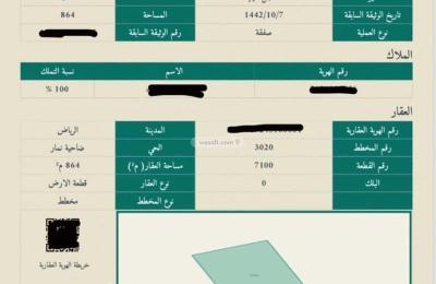 Land 864 SQM Facing South on 20m Width Street