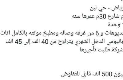 Villa 352 SQM Facing West on 20m Width Street