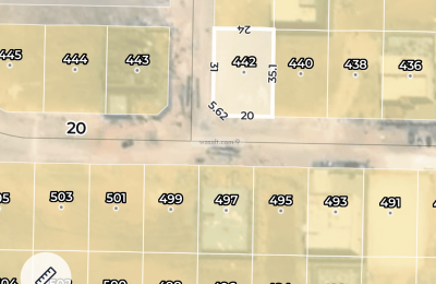 Land 832 SQM Facing South West on 20m Width Street