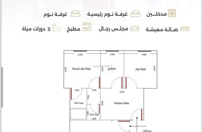 Apartment 750 SQM with 3 Bedrooms